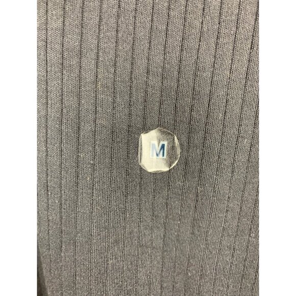 Classic Elements Petite Ribbed Long Sleeve Top - Gray - Size M - Picture 2 of 5